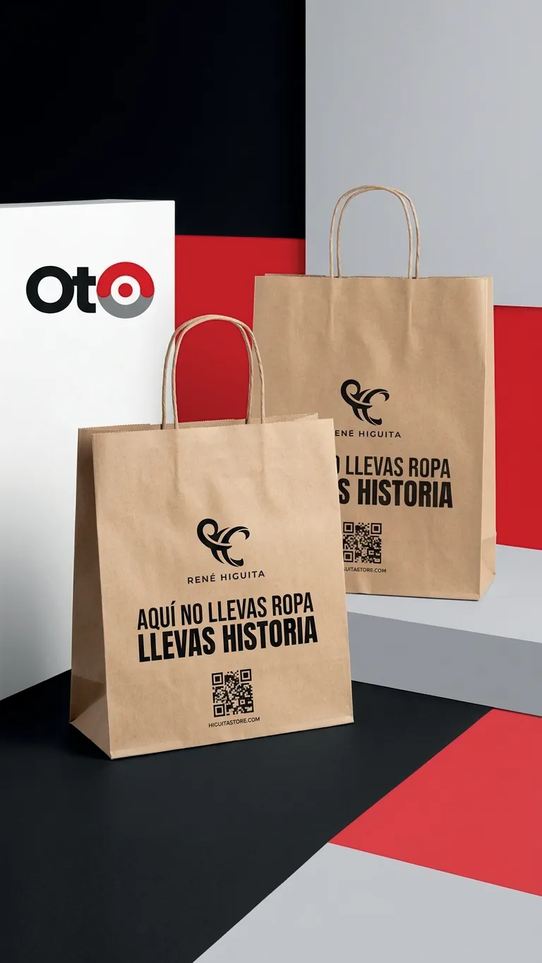 Bolsas kraft impresas con marca